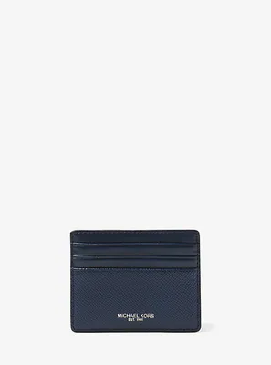 Harrison Crossgrain Leather Tall Card Case