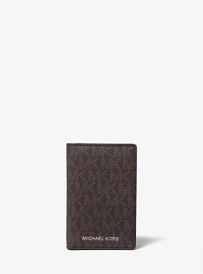 Porte-cartes Hudson à logo à deux rabats