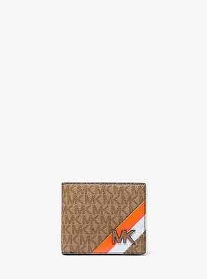 Hudson Logo Stripe Billfold Wallet