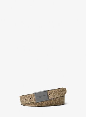Ceinture réversible en cuir à logo
