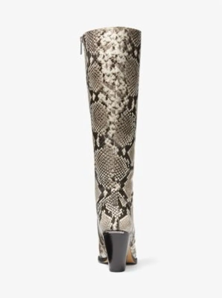 Michael Kors + Dover Python Embossed Faux Leather Knee Boot | Galeries  Capitale