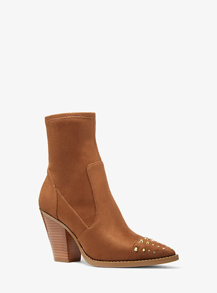 Michael Kors + Dover Astor Stud Leather Ankle Boot | Upper Canada Mall