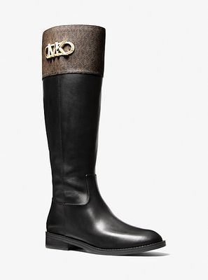 Michael Kors Parker Logo and Leather Boot | Metropolis at Metrotown