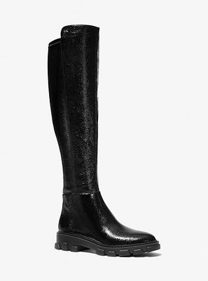 Michael Kors Crackled Faux Patent Leather Boot | Metropolis at Metrotown