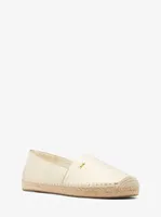 Kendrick Metallic Faux Pebbled Leather Espadrille