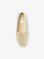 Kendrick Metallic Faux Pebbled Leather Espadrille