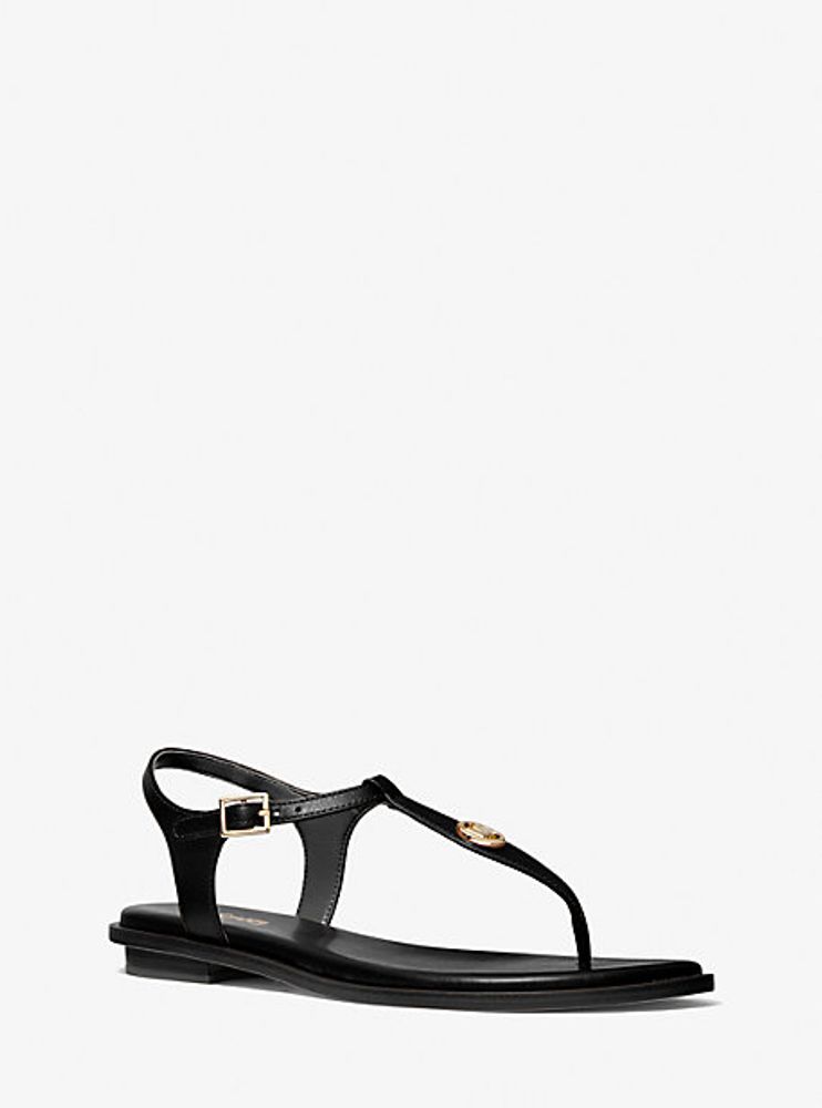 Michael Kors + Mallory Leather T-Strap Sandal | Galeries Capitale