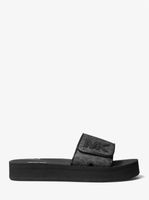 Logo Platform Slide Sandal