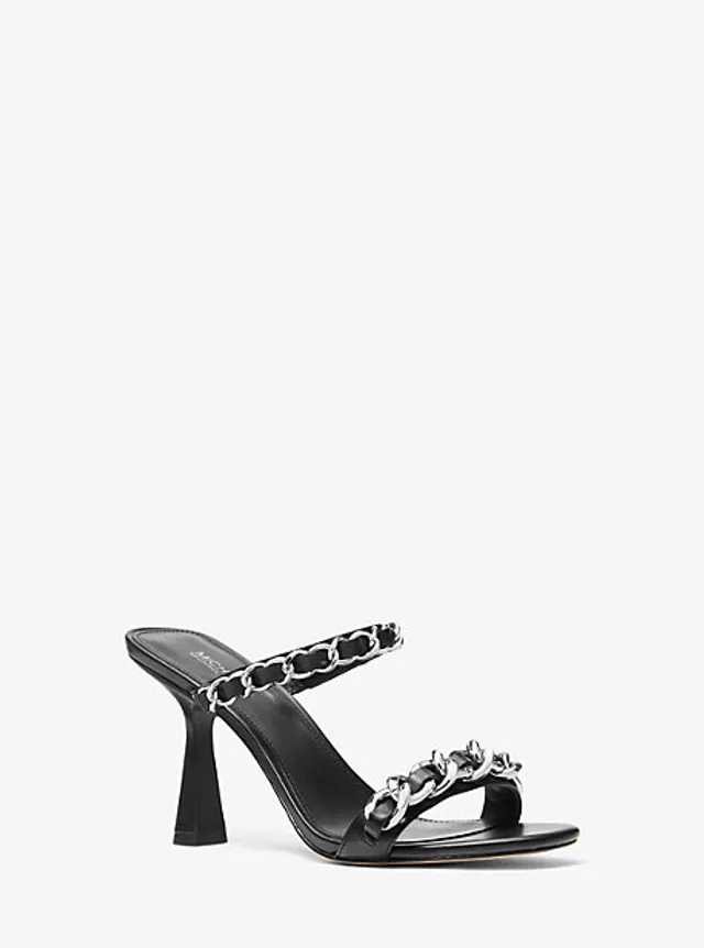 Michael Kors Clara Embellished Leather Sandal | Quartier DIX30