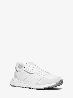Miles Nylon and Leather Trainer