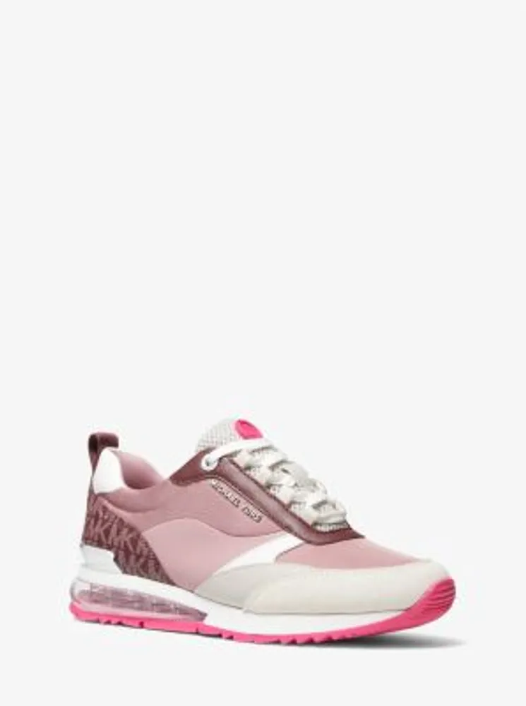 Michael Kors + Allie Stride Extreme Mixed-Media Trainer | Upper Canada Mall