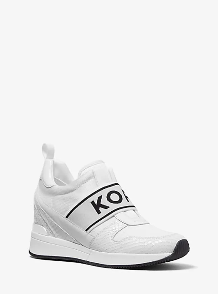 Michael Kors + Maven Mixed-Media Slip-On Trainer | Scarborough Town Centre