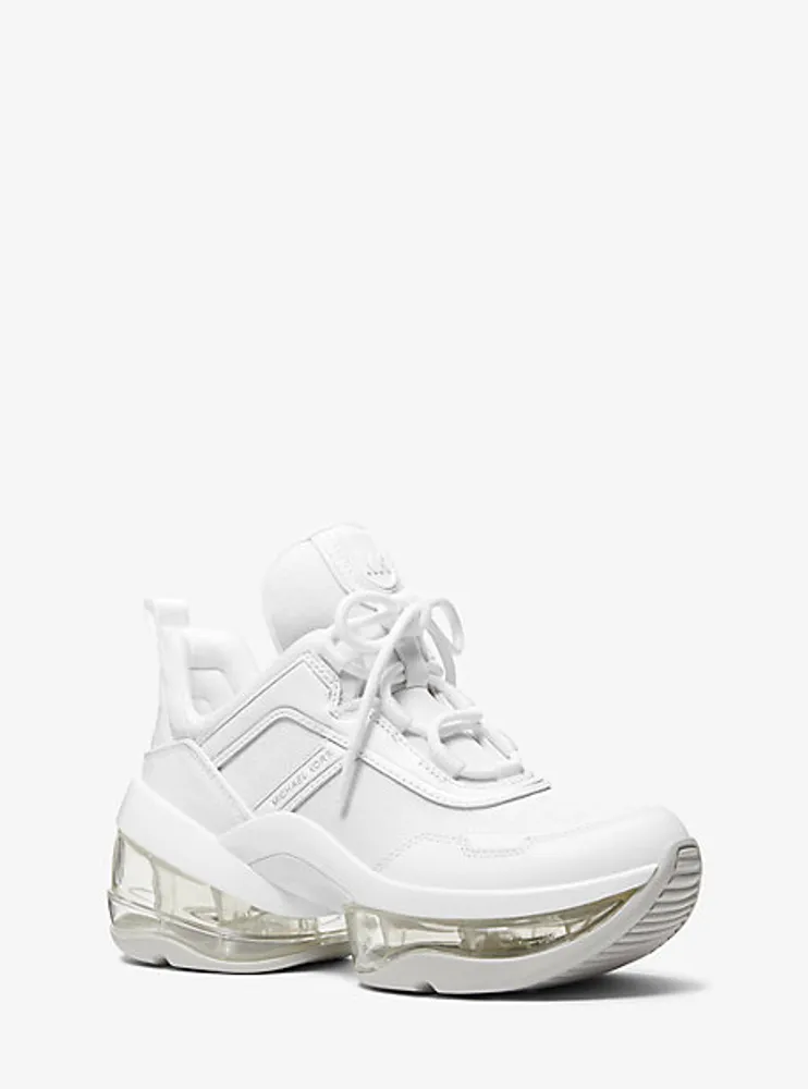 Olympia Extreme Logo Jacquard and Leather Trainer