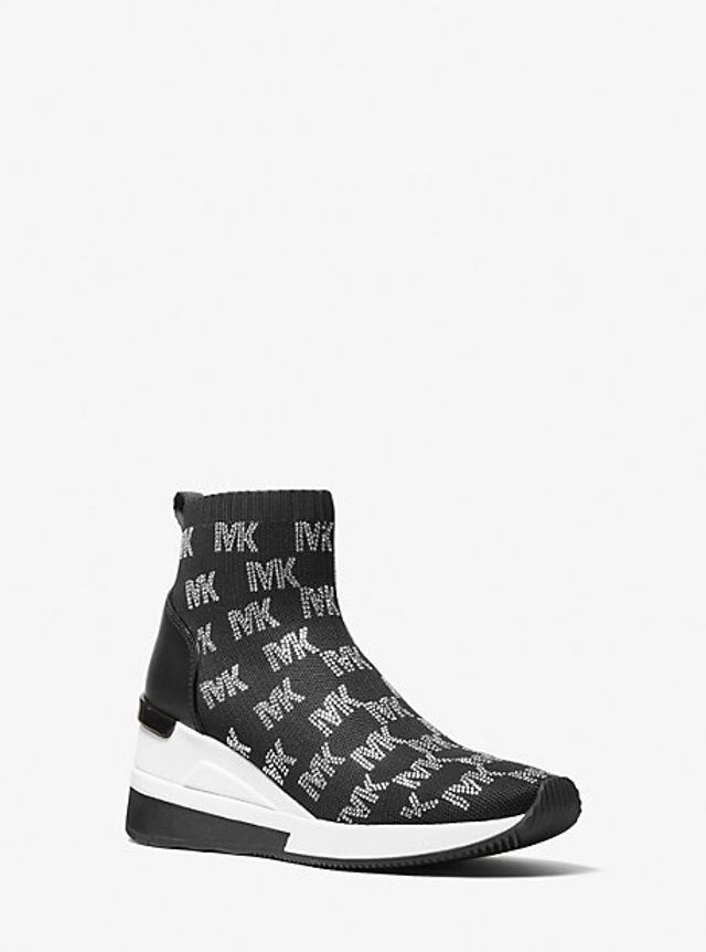 Michael Kors Skyler Embellished Stretch Knit Sock Sneaker | Metropolis at  Metrotown