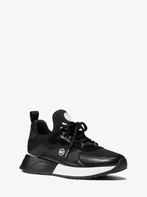 Michael Kors Theo Mixed-Media Trainer | Square One