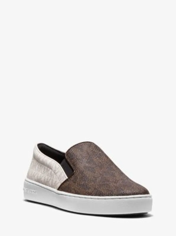 Keaton Two-Tone Logo Slip-On Sneaker