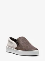 Keaton Two-Tone Logo Slip-On Sneaker
