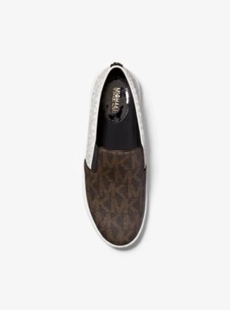 Keaton Two-Tone Logo Slip-On Sneaker