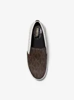 Keaton Two-Tone Logo Slip-On Sneaker