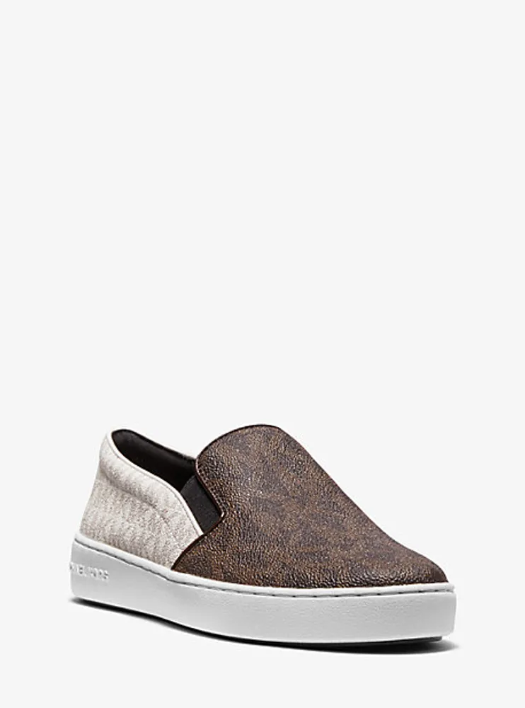 Keaton Two-Tone Logo Slip-On Sneaker