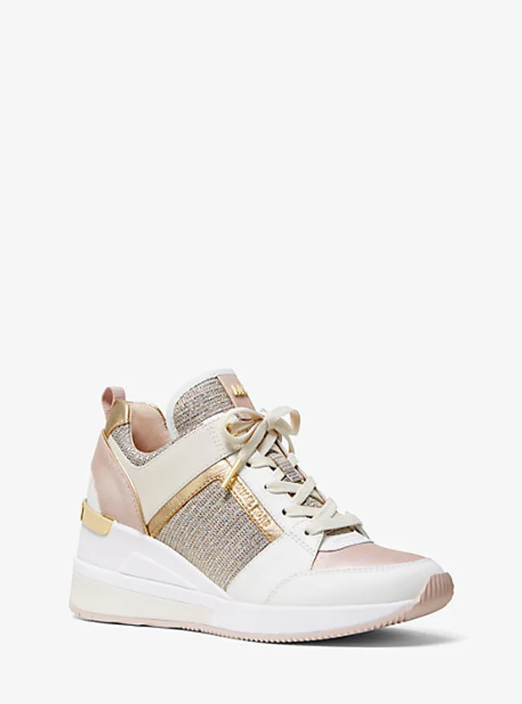 Espadrille Georgie en cuir et en maille à chaîne