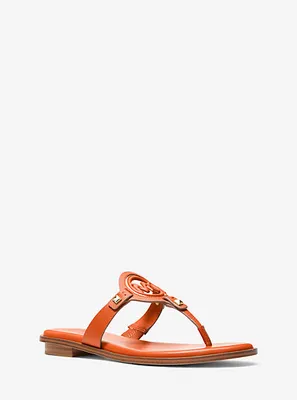 michael kors orange sandals