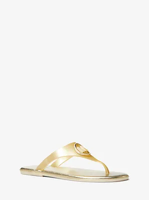 Michael Kors Carmen Metallic PVC Jelly Sandal | Quartier DIX30