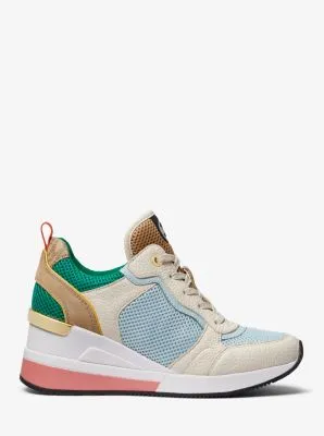 Michael Kors Crista Color-Block Mixed-Media Trainer | Quartier DIX30