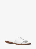 Deanna Cutout Leather Slide Sandal