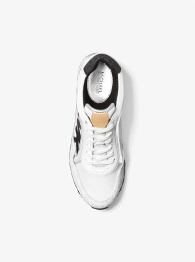 Maddy Two-Tone Logo and Mesh Trainer