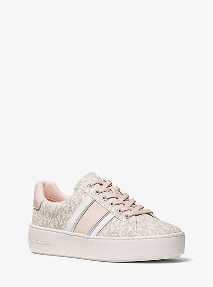 Michael Kors + Poppy Logo Stripe Sneaker | Yorkdale Mall