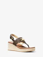 Camila Logo Wedge Sandal