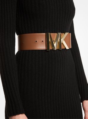 Michael Kors Logo Leather Waist Belt | Metropolis at Metrotown