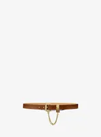 Ceinture en faux cuir à maillons