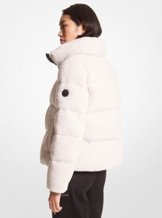 Michael Kors Faux Shearling Quilted Puffer Jacket | Metropolis at Metrotown