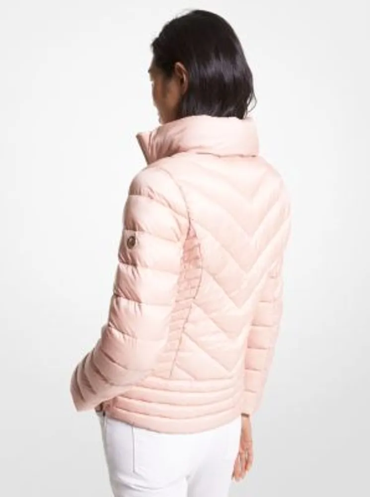 Quilted Nylon Packable Puffer Jacket