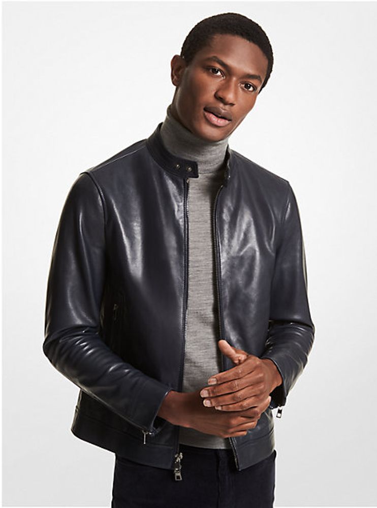 Michael Kors Leather Racer Jacket | Halifax Shopping Centre