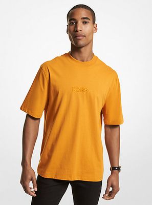 T-shirt en coton à logo brodé