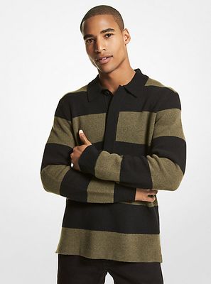 Striped Wool Blend Sweater