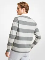 Striped Stretch Cotton Rugby Sweater