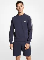 Logo Tape Cotton Blend Sweatshirt
