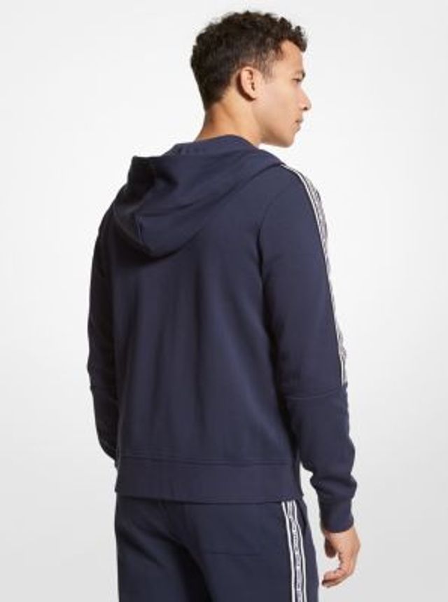 Michael Kors Embroidered Logo Cotton Terry Zip-Up Hoodie | Metropolis at  Metrotown