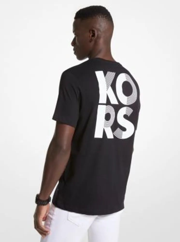 Michael Michael Kors Studded Logo Cotton Tshirt In White  ModeSens