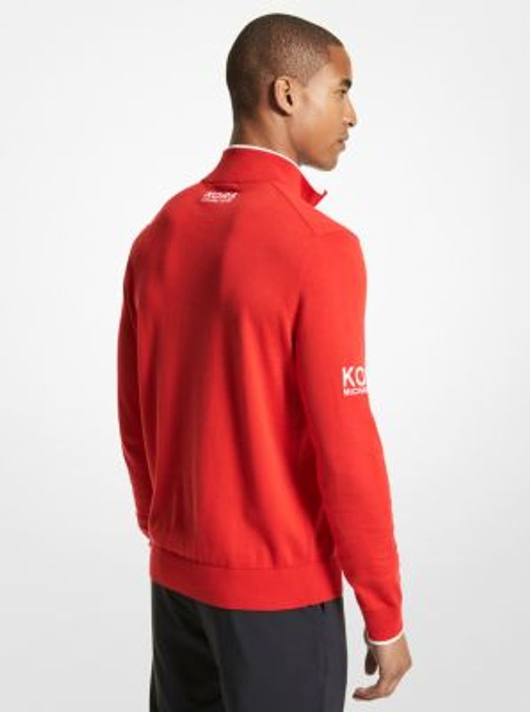 Merino Wool Golf Quarter-Zip Sweater