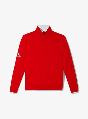 Merino Wool Golf Quarter-Zip Sweater