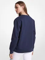 Logo Charm Cotton Blend Sweatshirt
