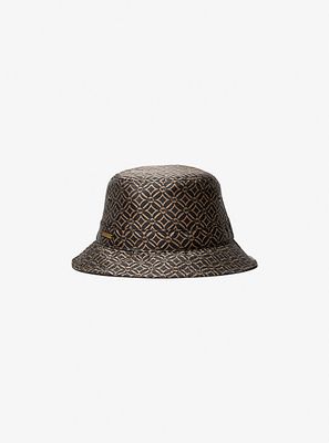 Chapeau cloche en jacquard à logo