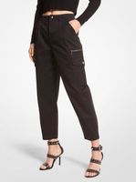 Pantalon cargo en coton extensible