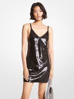 Sequined Mesh Tank Dress