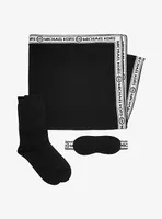 Logo Tape Knit Nylon Blend Travel Accessory Set